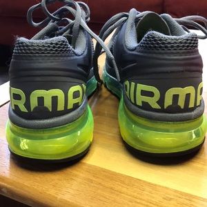 Gray and Chartreuse AIRMAX  in size 6.5